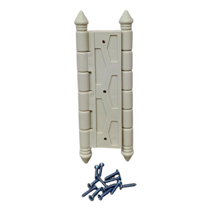 4 IN / ELGLADIO Engsel Kupu Kupu Pintu Jendela Hinge Plastik PVC Putih Set