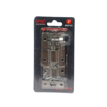 2 IN / VPR Grendel Kunci Slot Pintu Jendela Stainless