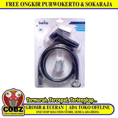 1/2 IN x 120 CM / BANO 2 Jet Shower Cebok Toilet Plastik PVC Set