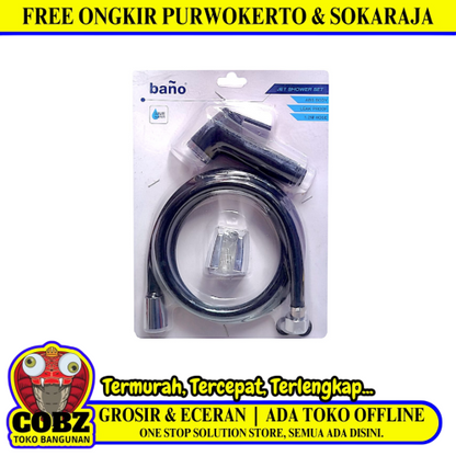 1/2 IN x 120 CM / BANO 2 Jet Shower Cebok Toilet Plastik PVC Set