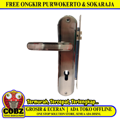 HONGSHU MI NI-L SN/BN Handle Door Lock Tarikan Handle Kunci Pintu Besar Set