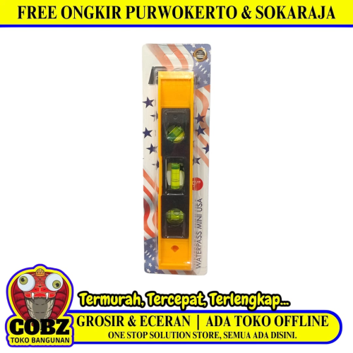 9 IN / POPEYE Penggaris Waterpass Alat Ukur Kemiringan Magnet