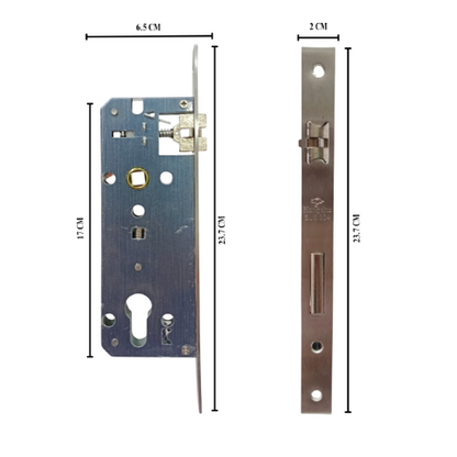 HONGSHU MI NI-L SN/BN Handle Door Lock Tarikan Handle Kunci Pintu Besar Set