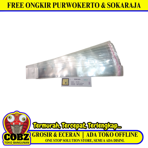 3 CM x 25 CM / TM Plastik OPP Perlize Transparan Pack