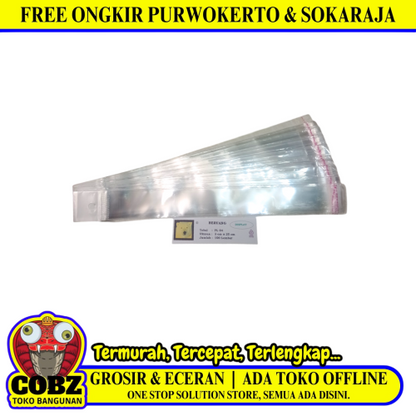 3 CM x 25 CM / TM Plastik OPP Perlize Transparan Pack