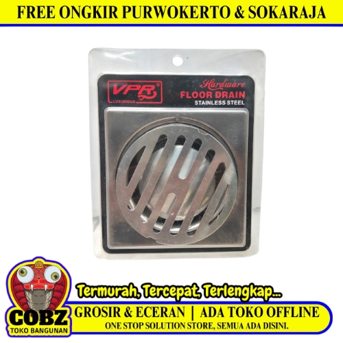 4 1/2 IN / VPR Saringan Got Leher Panjang Floor Drain Stainless