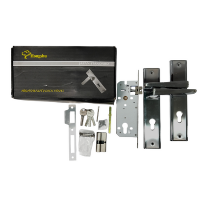 HONGSHU LAMBORGINI-L SN / CP Handle Door Lock Tarikan Handle Kunci Pintu Besar Set