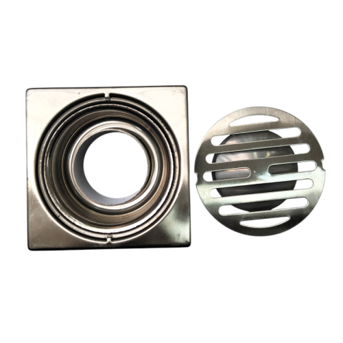4 1/2 IN / VPR Saringan Got Leher Panjang Floor Drain Stainless