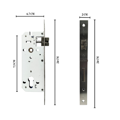 HONGSHU LAMBORGINI-L SN / CP Handle Door Lock Tarikan Handle Kunci Pintu Besar Set