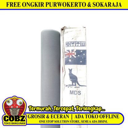 2.5 MM x 5 MM x 100 CM x 10 M / MDS Strimin Nyamuk Parabola Baja White Roll