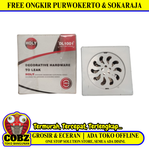 4 IN / HOLY DL1001 Saringan Got Leher Pendek Floor Drain Stainless