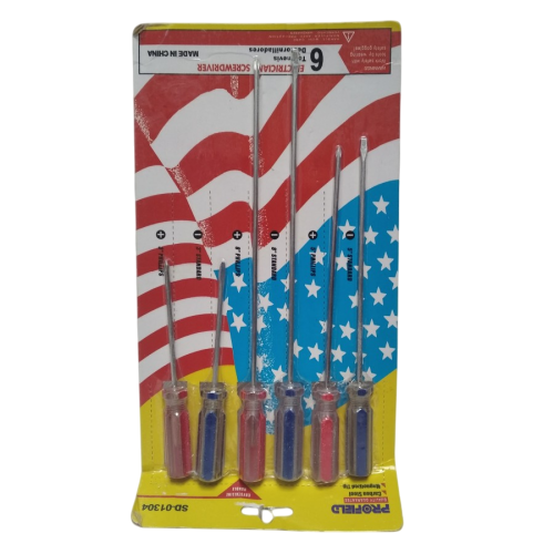 PROFIELD SD-01304 Obeng Reparasi Jam HP Komputer Kacamata 6 Pcs Set
