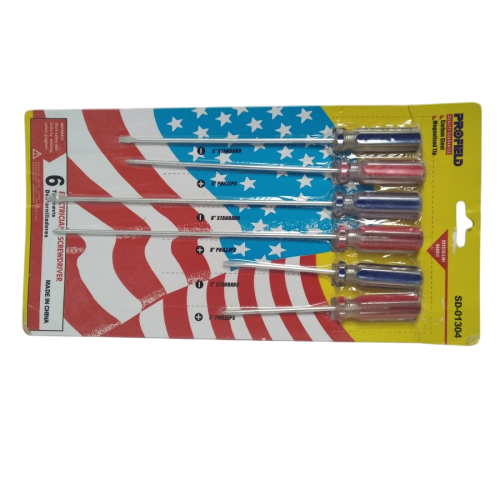 PROFIELD SD-01304 Obeng Reparasi Jam HP Komputer Kacamata 6 Pcs Set