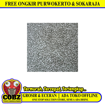 25 CM x 25 CM / UNO ITARU Keramik Lantai Kamar Mandi Matte Grey Dus
