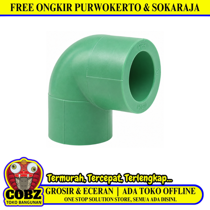 2 IN / RUCIKA Knee Elbow Pipa PPR Air Panas Dingin 63 MM PVC