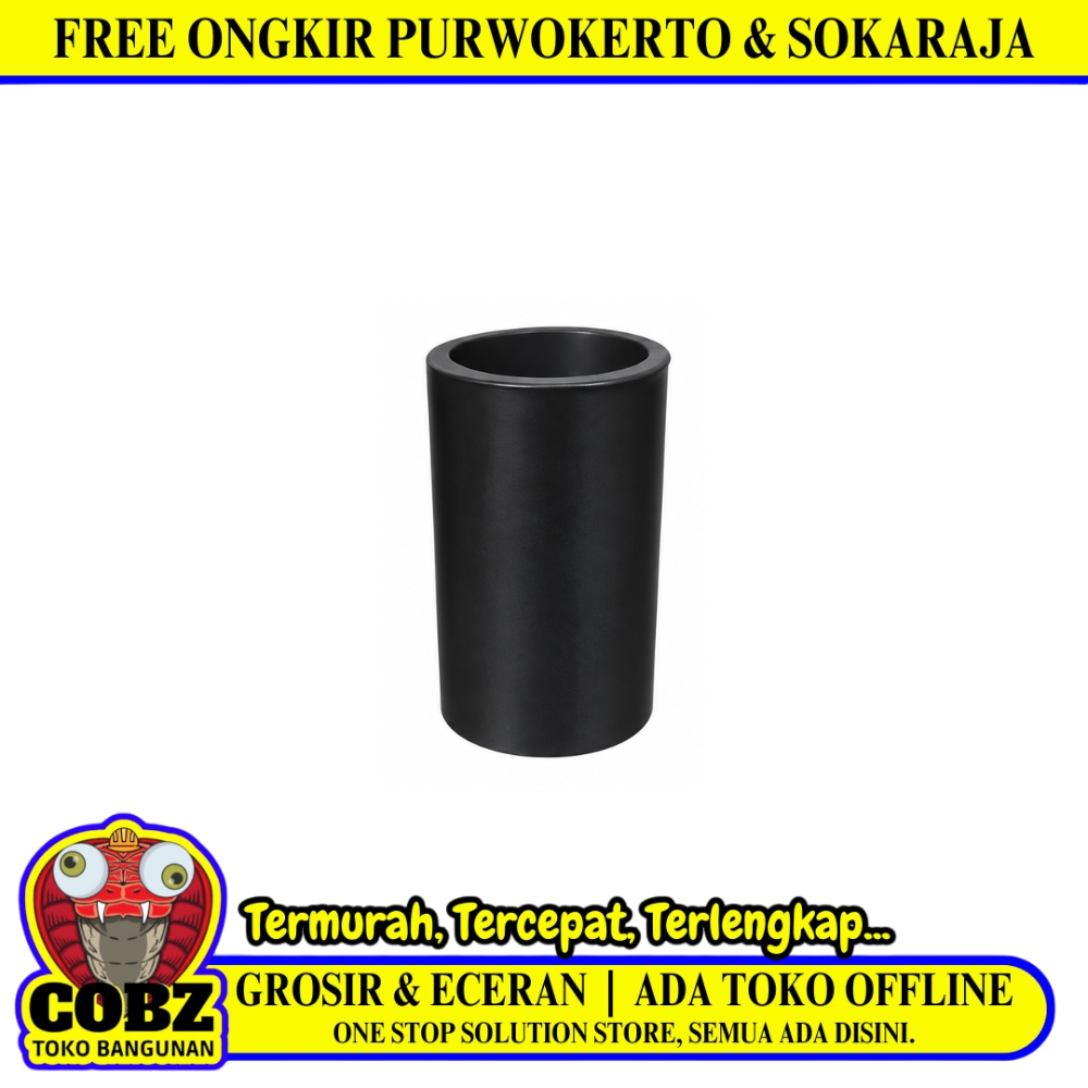 20 MM / TM Sok Shock Socket Sambungan Fitting Pipa Listrik PVC Hitam