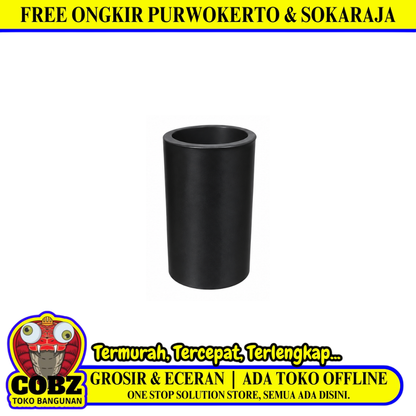 20 MM / TM Sok Shock Socket Sambungan Fitting Pipa Listrik PVC Hitam