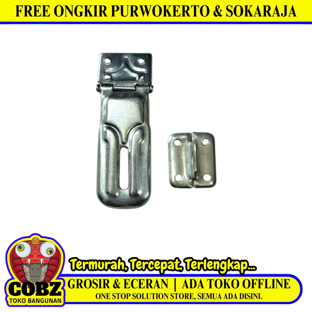 3 IN / KZK 01 Overpal Tempat Gembok Cantel Kunci Pintu
