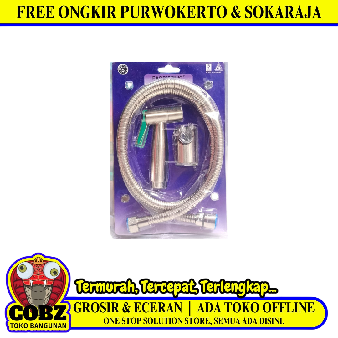 1/2 IN x 120 CM / PAORISONIC DZ9112 Jet Shower SS Set
