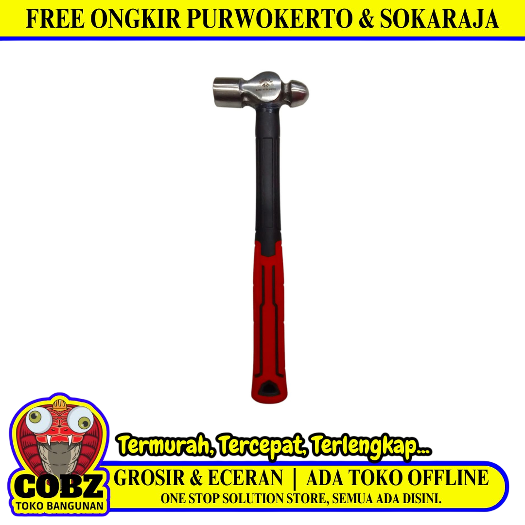 12 OZ / CARL SHLIEPER Palu Martil Konde Ballpoint Hammer Gagang Karet